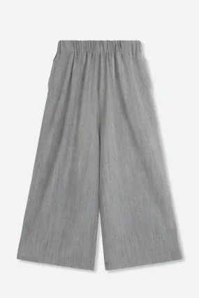 WIDE LEG CULOTTE PANT IN NOVELTY FABRIC