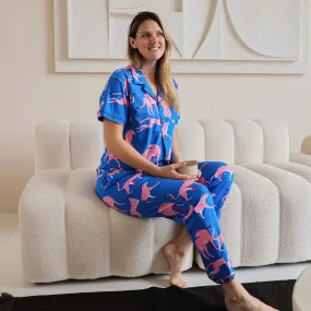 Women's Bamboo Pyjama Long Set - Jaguar