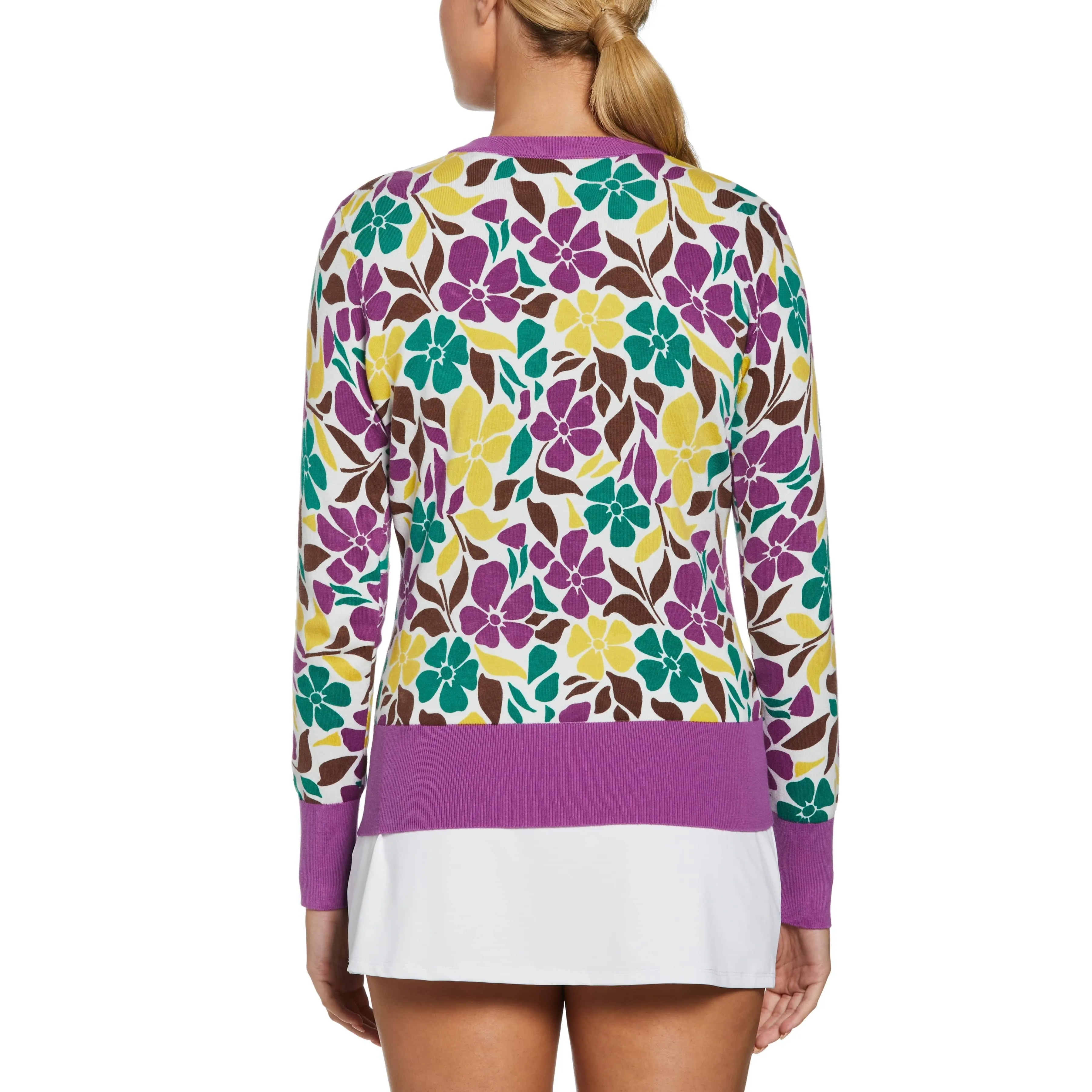 Women's Floral Print Pullover Sweater