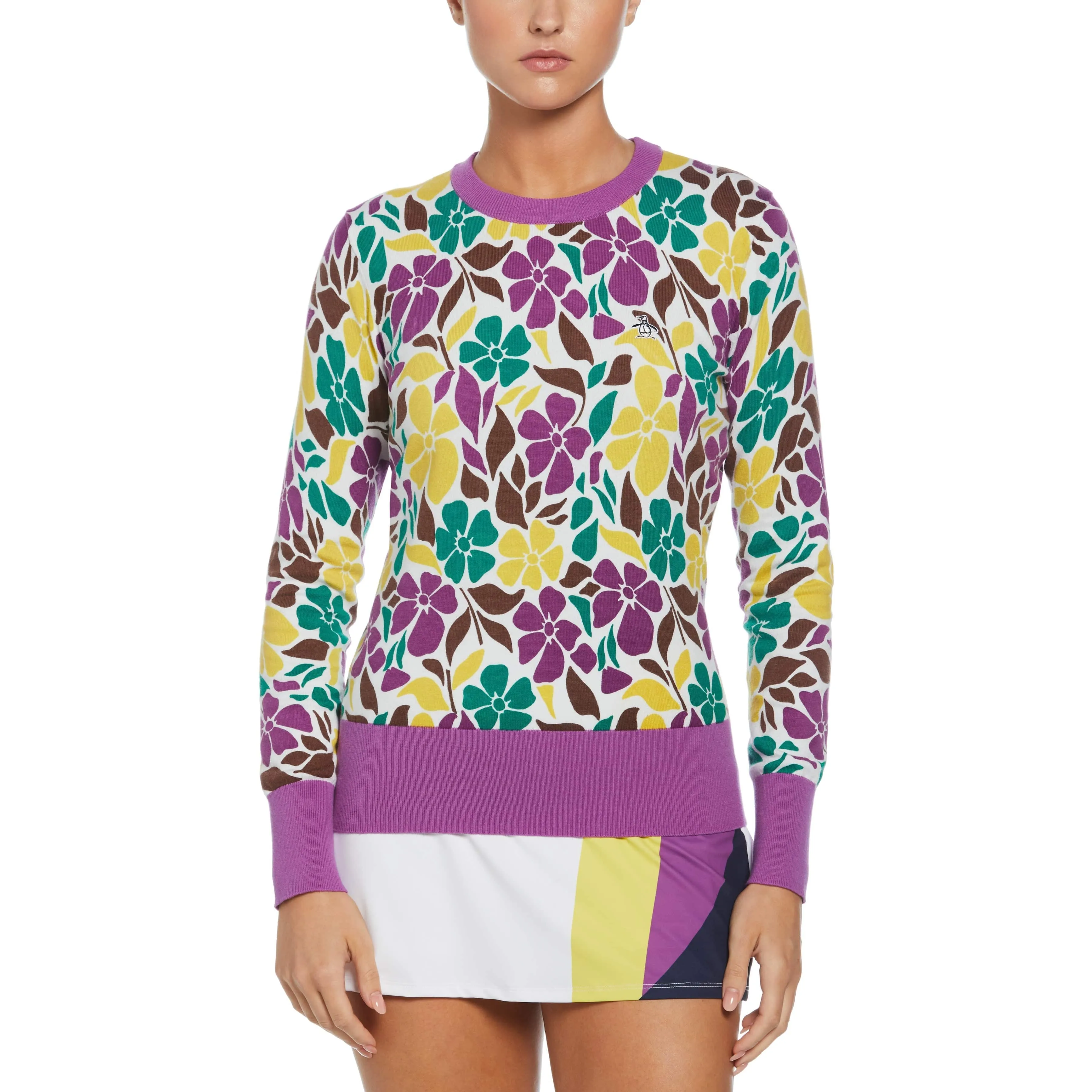 Women's Floral Print Pullover Sweater