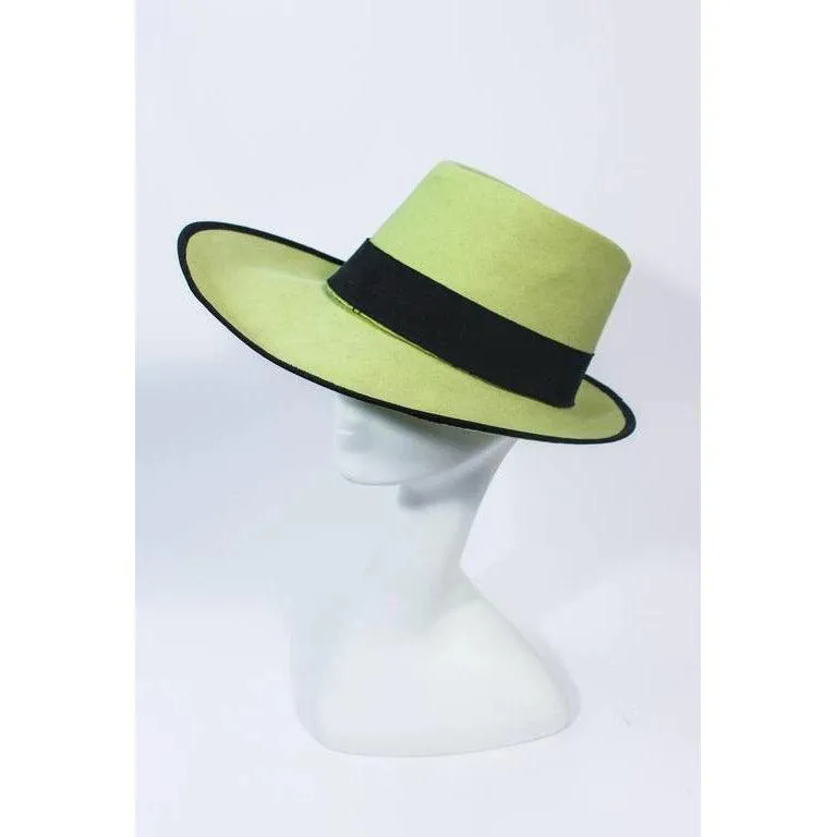 YVES SAINT LAURENT Rive Gauche Runway Abstract Top Hat