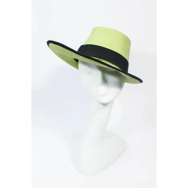 YVES SAINT LAURENT Rive Gauche Runway Abstract Top Hat