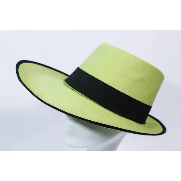 YVES SAINT LAURENT Rive Gauche Runway Abstract Top Hat